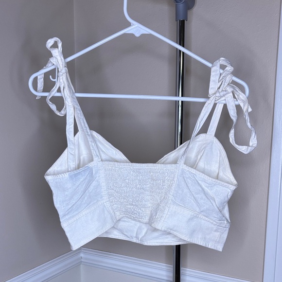 White Women's Topshop Top with Buckle Detail - Picture 4 of 6